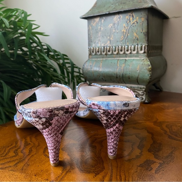 BCBGeneration Tabina Snakeskin Sandal Heels - Picture 6 of 9